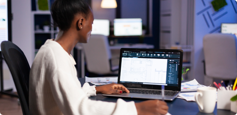 african-engineer-constructor-designer-architect-analysing-new-bluilding-plan-cad-program-working-bus