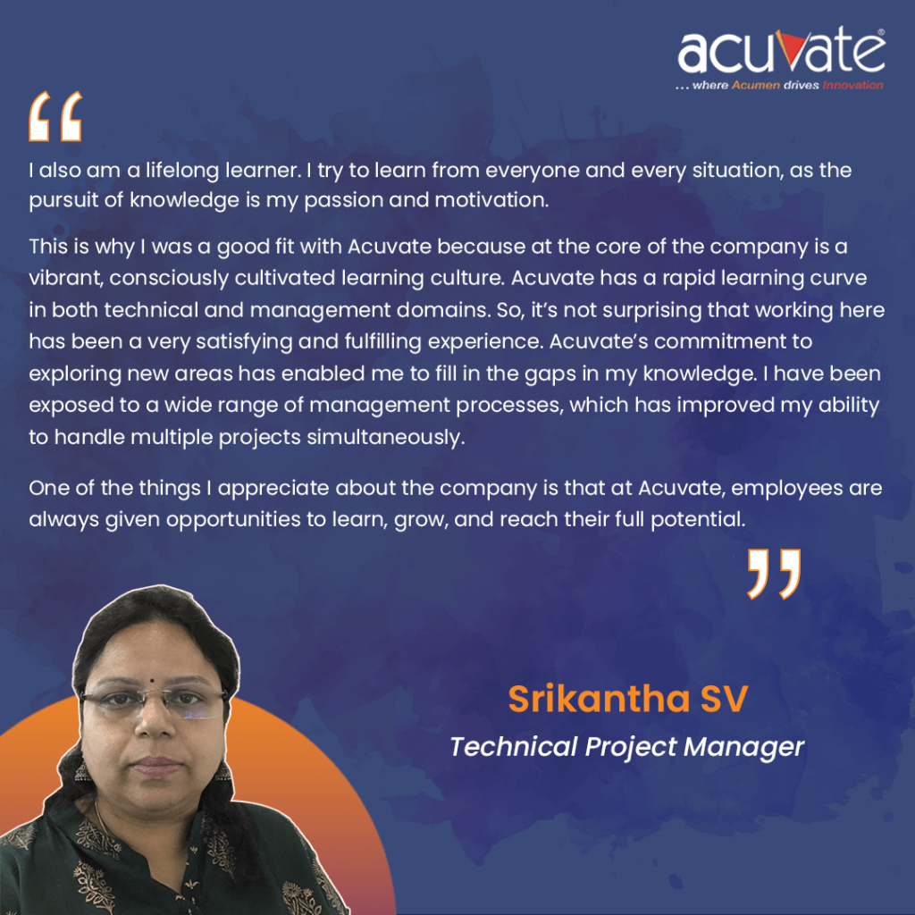 Srikantha testimonial