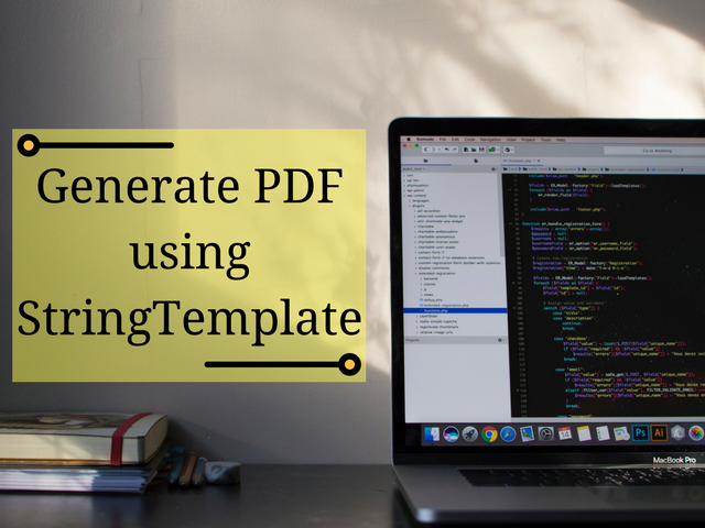 Generate PDF Using String Template