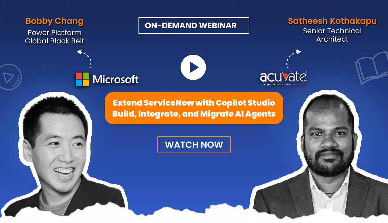 Extend ServiceNow with Copilot Studio Build, Integrate, and Migrate AI Agents-OnDemandWebinarThumbnail